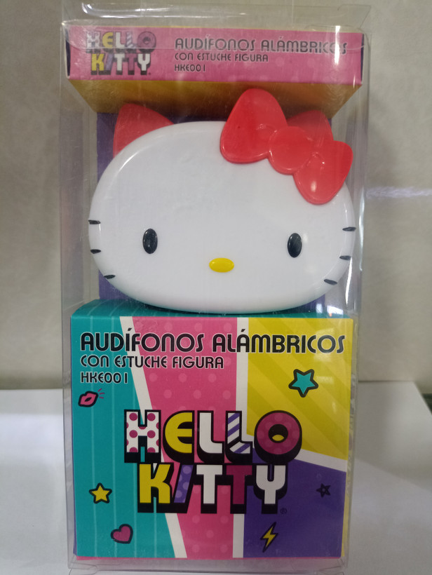 هندزفری طرح دار Hello kitty مدل HKE001