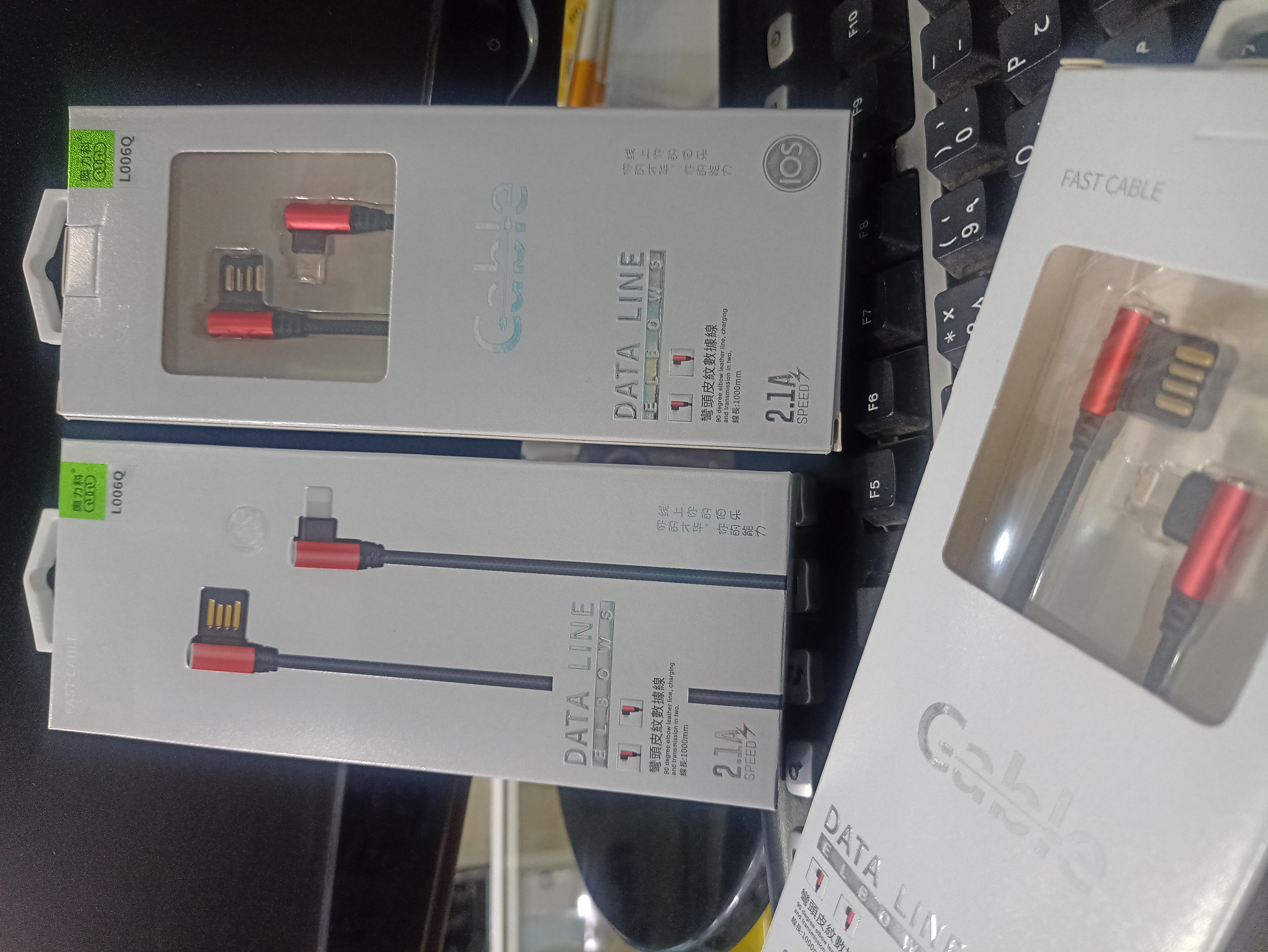 کابل ۱ متر شارژر و دیتا Elbows آیفون اصلی فست شارژ